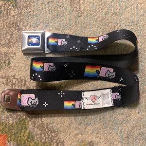 Nuance cat seatbelt buckle belt